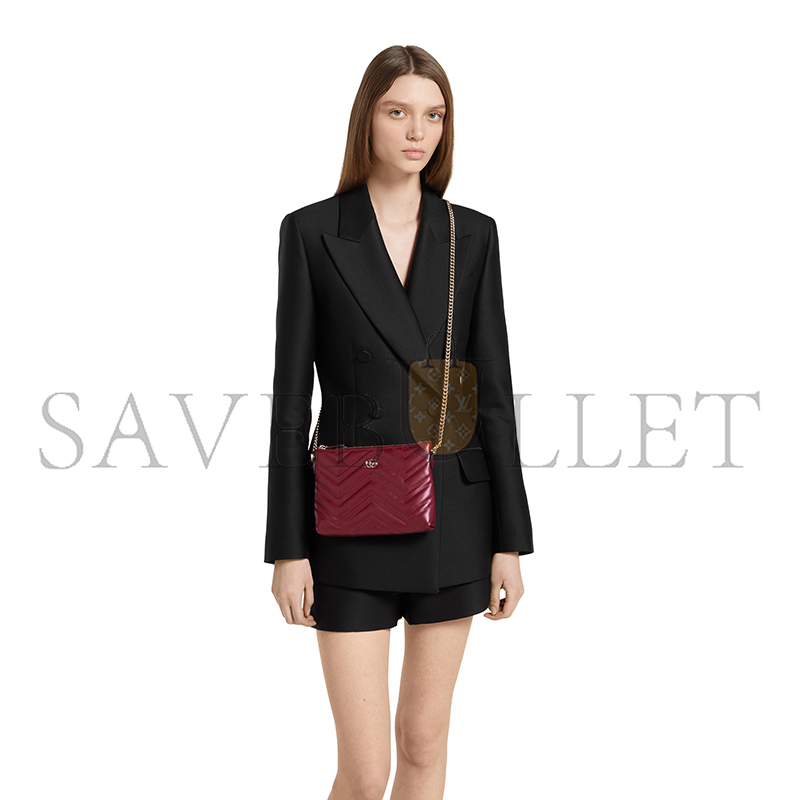 GUCCI GG MARMONT POCHETTE WITH CHAIN 837742 (21*15*3.5cm) GUCCI GG MARMONT POCHETTE WITH CHAIN 837742 (21*15*3.5cm)